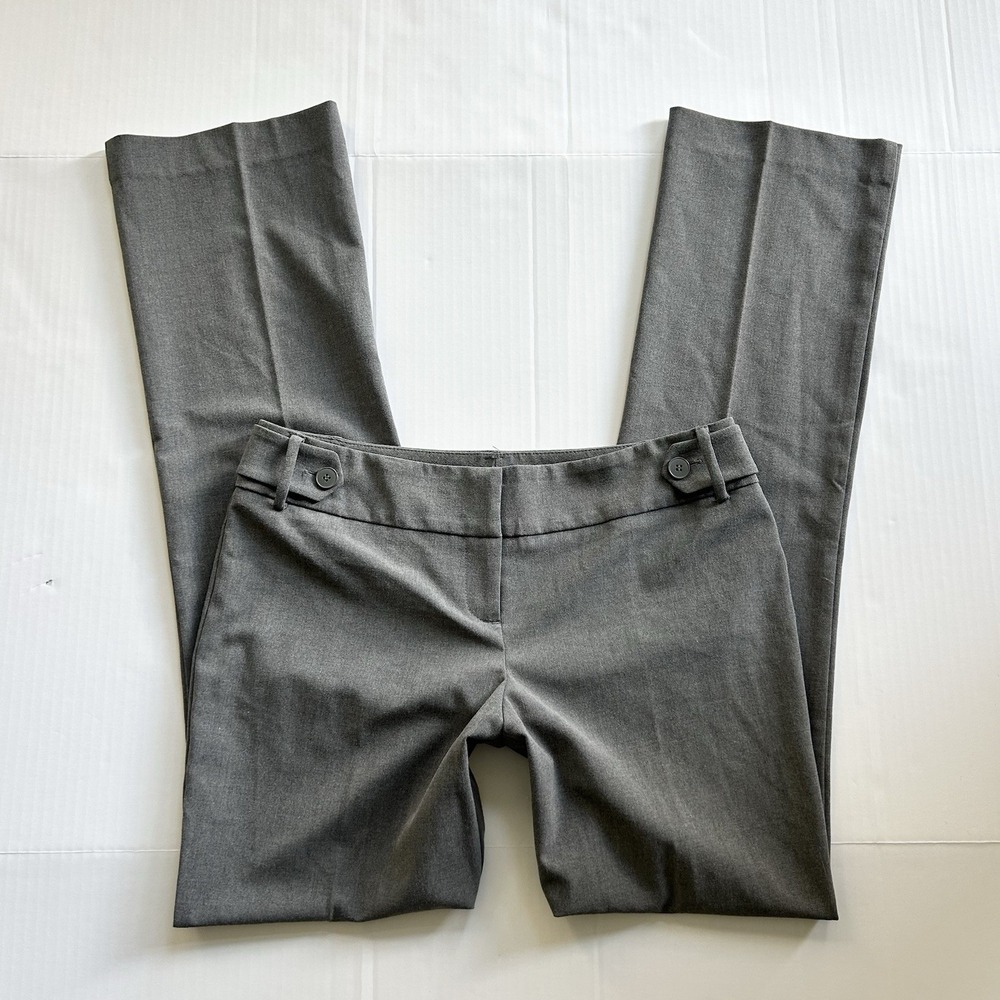 2000s Low Rise Bootcut Trousers Button Detail Office Siren Y2K Preppy Parisian